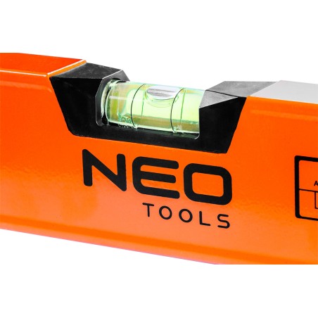 NEO TOOLS 71-082 Poziomnica aluminiowa, 2 libelle, frezowana dolna powierzchnia, 60 cm