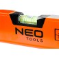 NEO TOOLS 71-082 Poziomnica aluminiowa, 2 libelle, frezowana dolna powierzchnia, 60 cm