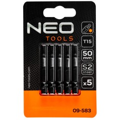 NEO TOOLS 09-583 Bity udarowe S2, 50 mm, T15 - 5 szt. 