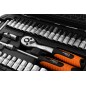 NEO TOOLS 10-232 Zestaw kluczy nasadowych 1/4",  38 szt., satyna