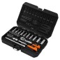 NEO TOOLS 10-231 Zestaw kluczy nasadowych 1/4",  23 szt., satyna