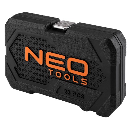 NEO TOOLS 10-231 Zestaw kluczy nasadowych 1/4",  23 szt., satyna