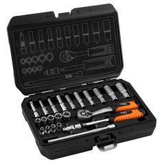NEO TOOLS 10-231 Zestaw kluczy nasadowych 1/4",  23 szt., satyna 