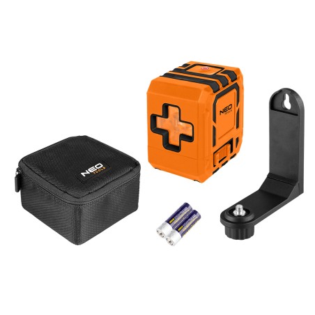 NEO TOOLS 75-143 Laser krzyżowy 25 m, z etui i uchwytem magnetycznym, zielony