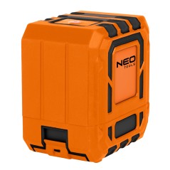 NEO TOOLS 75-143 Laser krzyżowy 25 m, z etui i uchwytem magnetycznym, zielony 