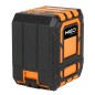 NEO TOOLS 75-142 Laser krzyżowy 20 m, z etui i uchwytem magnetycznym, czerwony