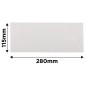 GRAPHITE 58T145 Siatka ścierna biała 115 x 280 mm, P180