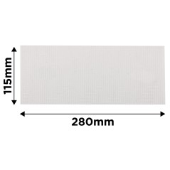 GRAPHITE 58T146 Siatka ścierna biała 115 x 280 mm, P220 