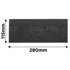 GRAPHITE 58T155 Siatka ścierna 115 x 280 mm, P150 