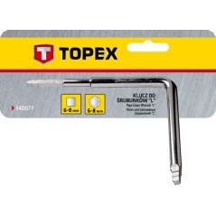 TOPEX 34D077 Klucz do śrubunków, typ "L"