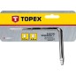 TOPEX 34D077 Klucz do śrubunków, typ "L"