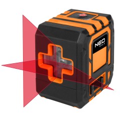 NEO TOOLS 75-143 Laser krzyżowy 30 m, z etui i uchwytem magnetycznym, zielony 
