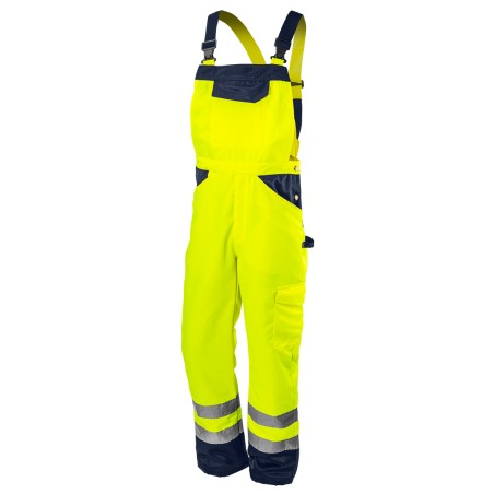 NEO TOOLS 81-777-XL Ogrodniczki robocze, ostrzegawcze, żółte, rozmiar XL