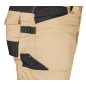 NEO TOOLS 81-350-3-XXXL Spodnie robocze Mix&Match, Canvas, wzmocnienia z Cordury, beżowo-czarne, rozmiar XXXL
