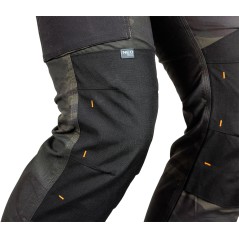 NEO TOOLS 81-350-1-XXL Spodnie robocze Mix&Match, Canvas, wzmocnienia z Cordury, zielone moro, rozmiar XXL 