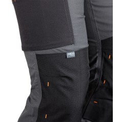 NEO TOOLS 81-350-2-XXL Spodnie robocze Mix&Match, Canvas, wzmocnienia z Cordury, szaro-czarne, rozmiar XXL 