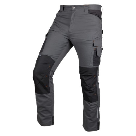 NEO TOOLS 81-350-2-XL Spodnie robocze Mix&Match, Canvas, wzmocnienia z Cordury, szaro-czarne, rozmiar XL