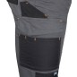 NEO TOOLS 81-350-2-XL Spodnie robocze Mix&Match, Canvas, wzmocnienia z Cordury, szaro-czarne, rozmiar XL