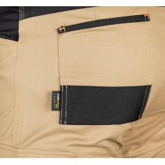 NEO TOOLS 81-350-3-L Spodnie robocze Mix&Match, Canvas, wzmocnienia z Cordury, beżowo-czarne, rozmiar L 