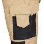 NEO TOOLS 81-350-3-L Spodnie robocze Mix&Match, Canvas, wzmocnienia z Cordury, beżowo-czarne, rozmiar L