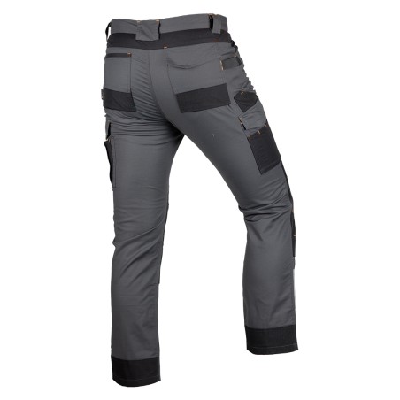 NEO TOOLS 81-350-2-L Spodnie robocze Mix&Match, Canvas, wzmocnienia z Cordury, szaro-czarne, rozmiar L