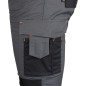 NEO TOOLS 81-350-2-L Spodnie robocze Mix&Match, Canvas, wzmocnienia z Cordury, szaro-czarne, rozmiar L