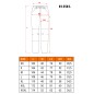 NEO TOOLS 81-350-2-L Spodnie robocze Mix&Match, Canvas, wzmocnienia z Cordury, szaro-czarne, rozmiar L