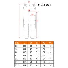 NEO TOOLS 81-351-1-XXL Spodnie robocze Mix&Match, czarne, rozmiar XXL 