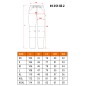 NEO TOOLS 81-351-2-XS Spodnie robocze Mix&Match, szaro-czarne, rozmiar XS