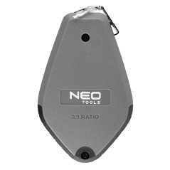 NEO TOOLS 49-951 Sznurek traserski 3:1, obudowa plastikowa + kreda czerwona 