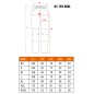 NEO TOOLS 81-795-XXXL Spodnie ostrzegawcze, czarno-żółte, rozmiar XXXL