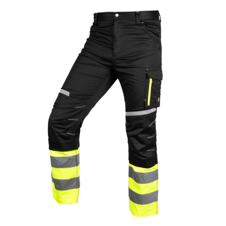 NEO TOOLS 81-795-XL Spodnie ostrzegawcze, czarno-żółte, rozmiar XL