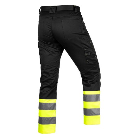 NEO TOOLS 81-795-XL Spodnie ostrzegawcze, czarno-żółte, rozmiar XL