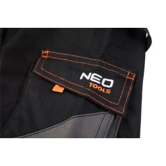 NEO TOOLS 81-278-XS Krótkie spodenki robocze HD Slim, pasek, rozmiar XS 