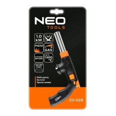 NEO TOOLS 20-028 Palnik gazowy z piezo, nakręcany 360st. z regulacją płomienia 