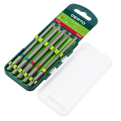 VERTO 66H604 Zestaw bitów 5 szt., 100 mm  -  1 x PH, 2 x PZ, 1 x SL, 1 x TX