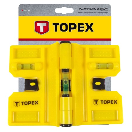TOPEX 29C897 Poziomnica do słupków, ruchoma