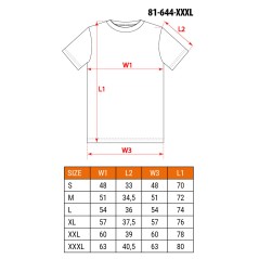 NEO TOOLS 81-644-XXXL T-shirt OUTDOOR, las, rozmiar XXXL 