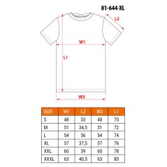 NEO TOOLS 81-644-XL T-shirt OUTDOOR, las, rozmiar XL 