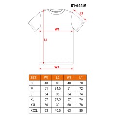 NEO TOOLS 81-644-M T-shirt OUTDOOR, las, rozmiar M 
