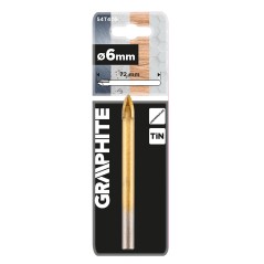 GRAPHITE 54T405 Wiertło uniwersalne TiN, 6 mm 