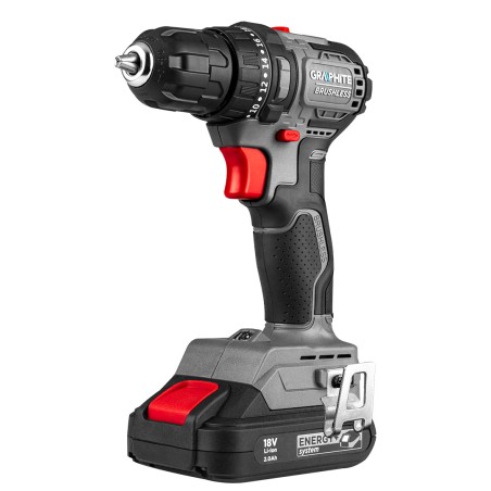 GRAPHITE 58GE139 Wiertarko-wkrętarka bezszczotkowa 18V, uchwyt 10mm, compact, Energy+, bez akumulatora