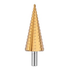 VERTO 60H820 Wiertła stopniowe 4-12, 4-20, 4-32 mm, TiN, zestaw 3 szt.