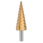 VERTO 60H820 Wiertła stopniowe 4-12, 4-20, 4-32 mm, TiN, zestaw 3 szt.