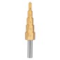 VERTO 60H820 Wiertła stopniowe 4-12, 4-20, 4-32 mm, TiN, zestaw 3 szt.
