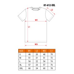 NEO TOOLS 81-612-XXL T-shirt roboczy oliwkowy CAMO, rozmiar XXL 