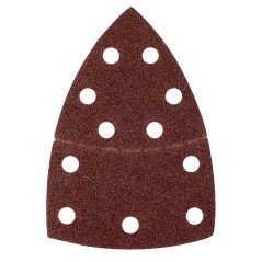 GRAPHITE 58T300 Papiery ścierne na rzep, żelazko 102 x 152 mm, P40, 5 szt., z 11 otworami