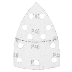 GRAPHITE 58T300 Papiery ścierne na rzep, żelazko 102 x 152 mm, P40, 5 szt., z 11 otworami 