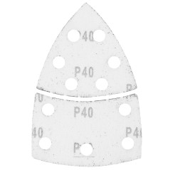 GRAPHITE 58T300 Papiery ścierne na rzep, żelazko 102 x 152 mm, P40, 5 szt., z 11 otworami 
