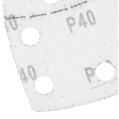 GRAPHITE 58T300 Papiery ścierne na rzep, żelazko 102 x 152 mm, P40, 5 szt., z 11 otworami 